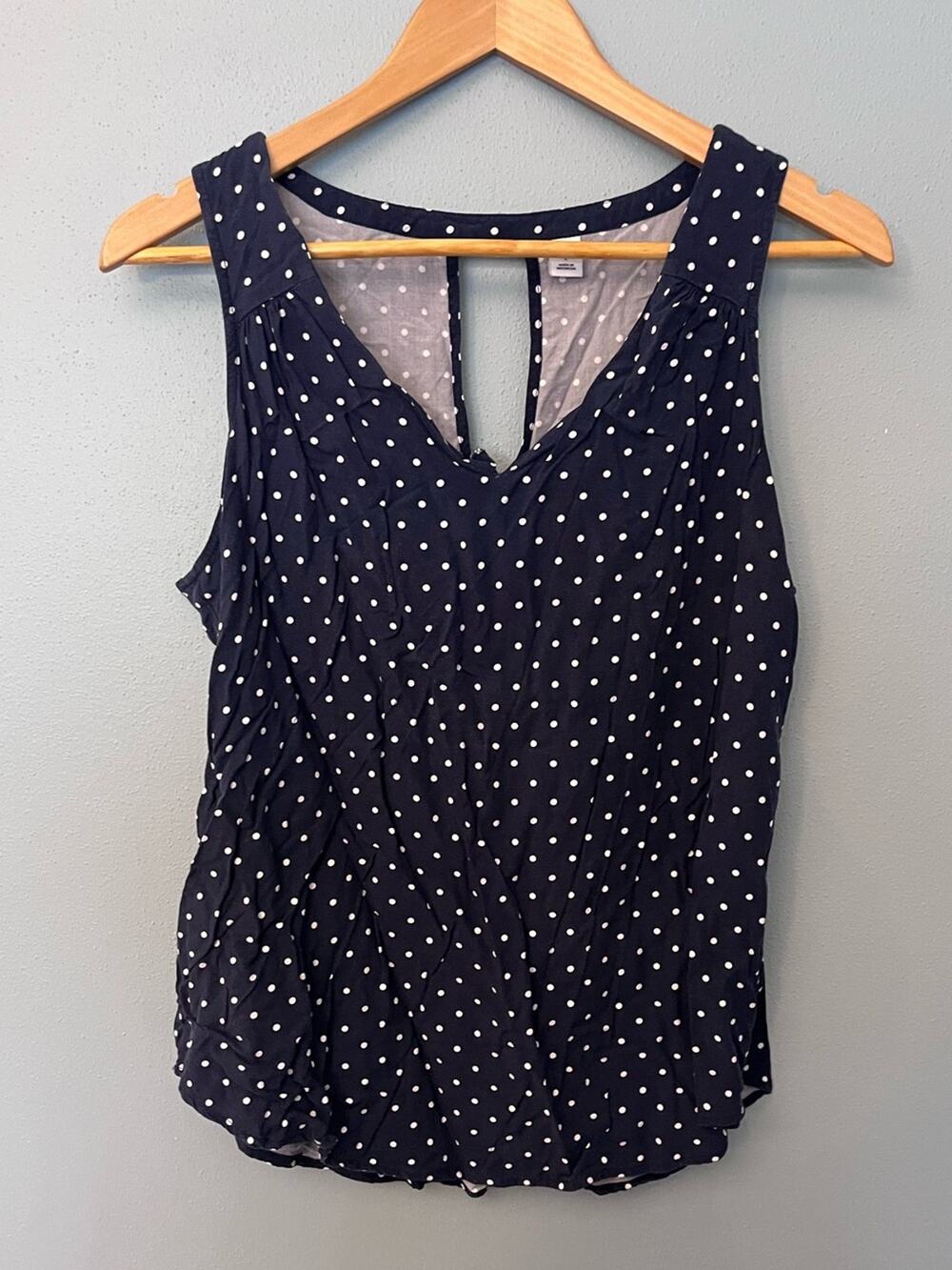 Old Navy Polka Dot Sleeveless Blouse